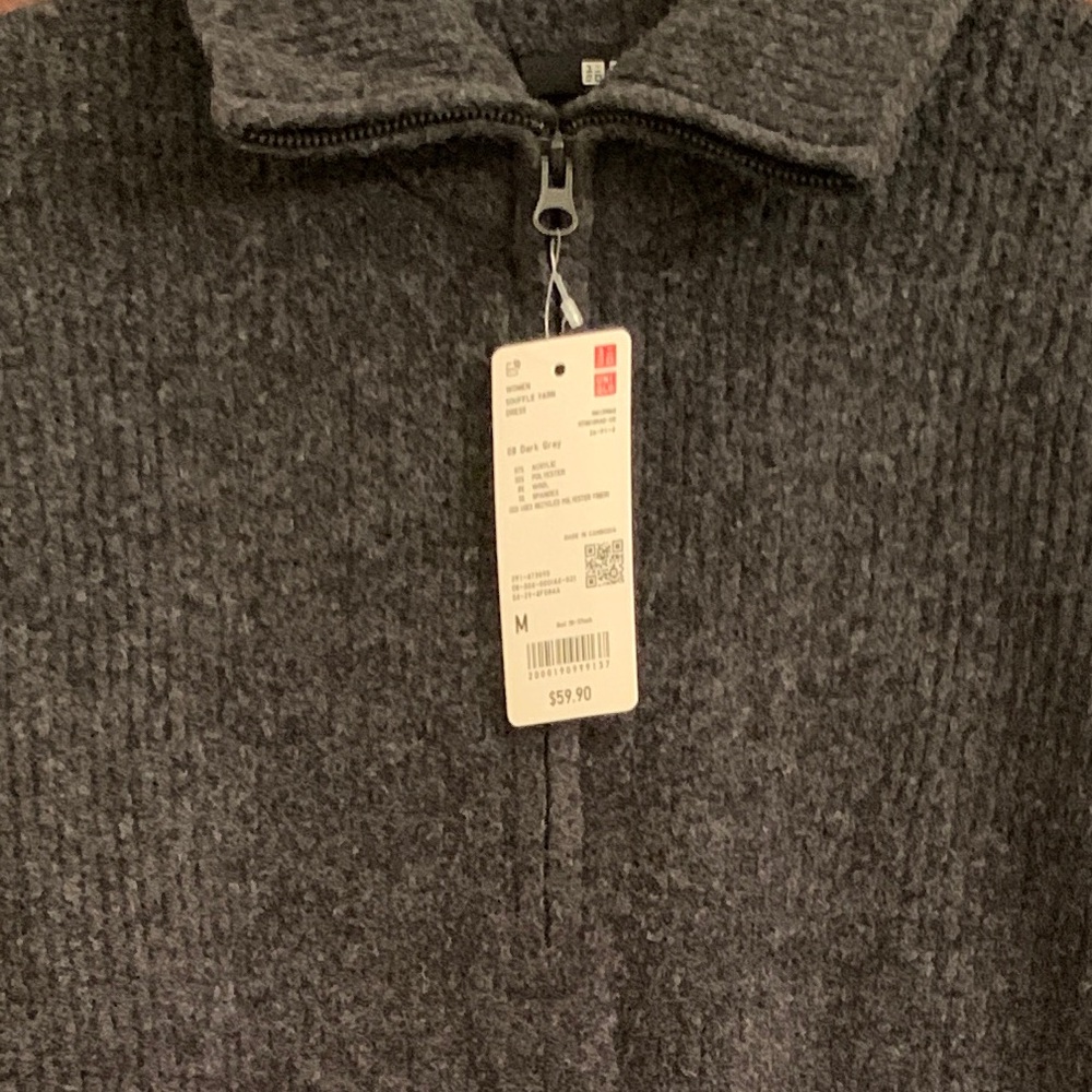 Uniqlo Charcoal Wool Knit Dress - Picture 4 of 4